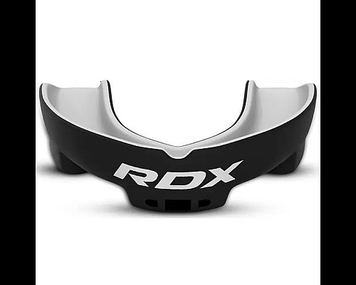 Капа боксерська доросла RDX 3w від 12 років чорно-біла