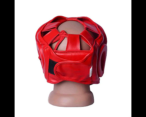 Шолом боксерський закритий PowerPlay 3043 розмір XS, червоний