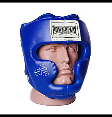 Шолом боксерський закритий PowerPlay 3043 розмір XS, синій