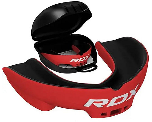 Капа боксерська доросла RDX 3w від 12 років чорно-червона