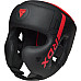 Шолом боксерський RDX F6 KARA Matte розмір S, чорно-червоний