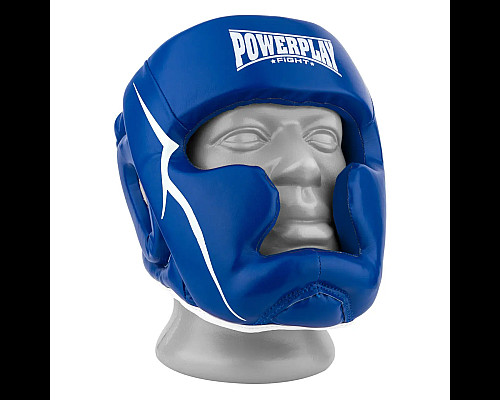 Шолом боксерський закритий PowerPlay 3100 PU розмір XS, синій
