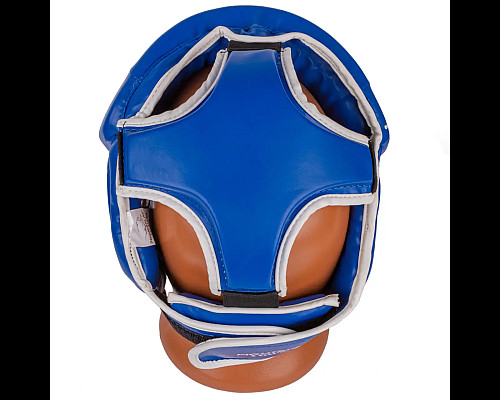 Шолом боксерський закритий PowerPlay 3100 PU розмір XS, синій