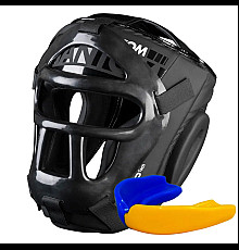 Шолом боксерський з капою Phantom APEX Cage Black