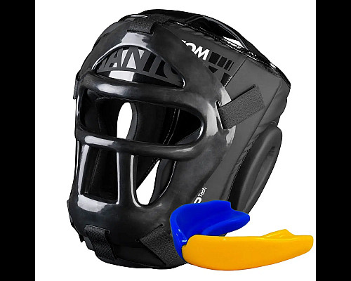Шолом боксерський з капою Phantom APEX Cage Black