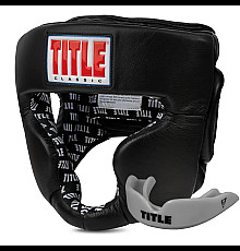 Шолом боксерський з капою TITLE Classic 2.0 розмір L, чорний