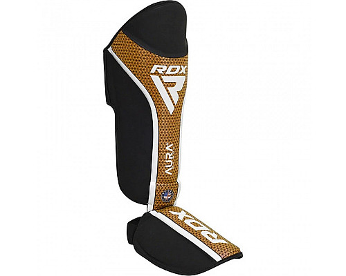 Захист гомілки RDX T17 Aura L, чорно-золотисті