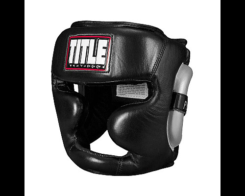 Шолом боксерський з капою TITLE Platinum Premier Full 2.0 розмір L, чорний