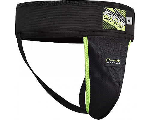 Захист паху RDX Groin Guard M, чорно-зелені