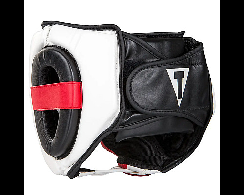 Шолом боксерський з капою TITLE MMA Command розмір M, біло-червоний