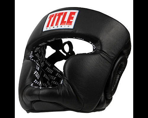 Шолом боксерський з капою TITLE Classic 2.0 розмір M, чорний
