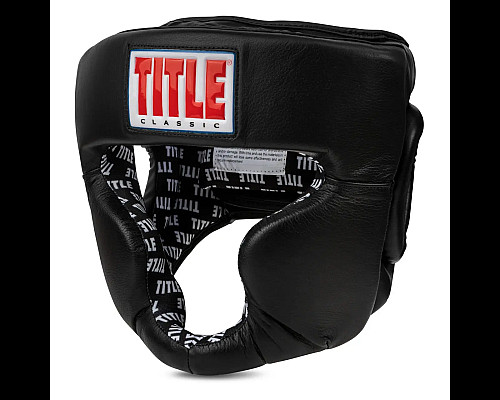 Шолом боксерський з капою TITLE Classic 2.0 розмір M, чорний