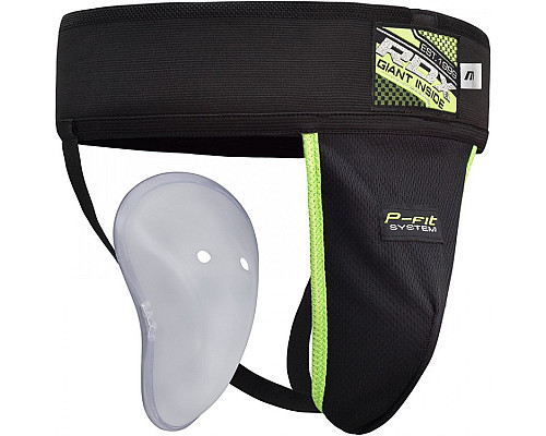 Захист паху RDX Groin Guard XL, чорно-зелені