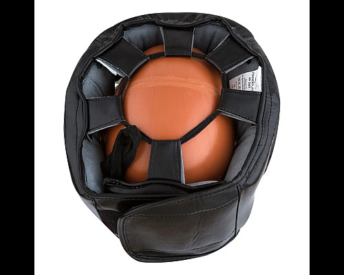 Шолом боксерський закритий PowerPlay 3067 Challanger розмір M, темно-синій