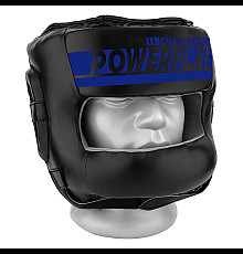 Шолом боксерський закритий PowerPlay 3067 Challanger розмір L, темно-синій 