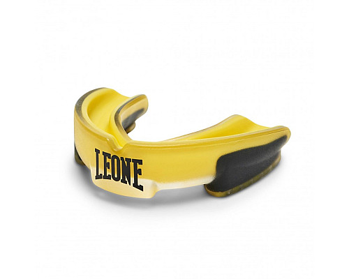 Капа боксерська Leone Top, чорно-жовта