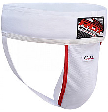 Захист паху RDX Groin Guard L, біло-червоні