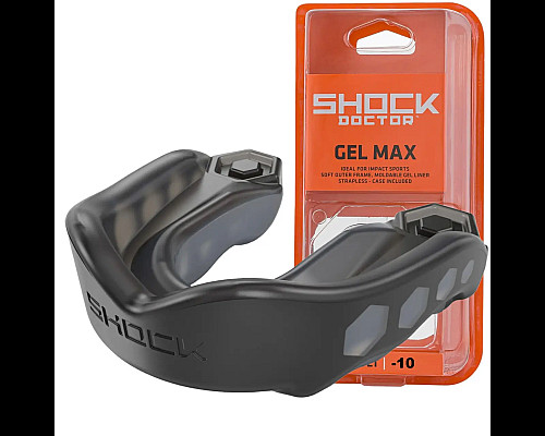 Капа боксерська дитяча Shock Doctor Gel Max до 10 років чорний