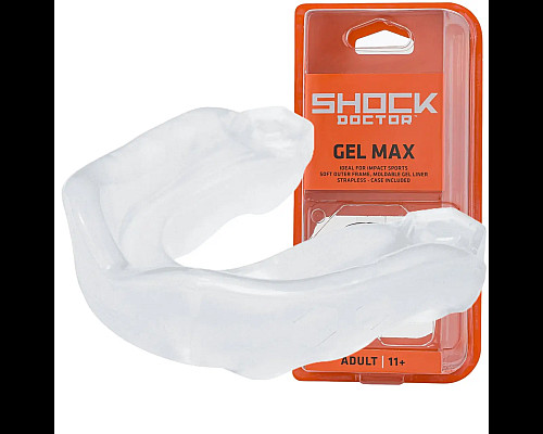 Капа боксерська доросла Shock Doctor Gel Max від 11 років прозора