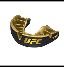 Капа боксерська доросла OPRO Gold UFC від 11 років чорно-золотиста
