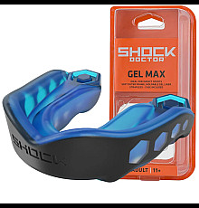 Капа боксерська доросла Shock Doctor Gel Max від 11 років чорно-синя