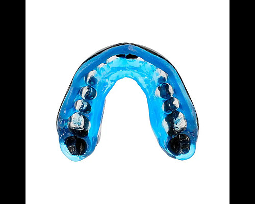 Капа боксерська доросла Shock Doctor Gel Max від 11 років чорно-синя