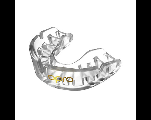 Капа боксерська дитяча OPRO Gold до 10 років прозора