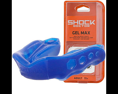 Капа боксерська доросла Shock Doctor Gel Max від 11 років синя