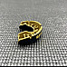 Капа боксерська доросла OPRO Gold Grillz від 11 років чорно-золотиста