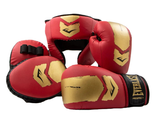 Комплект для боксу дитячі Everlast PROSPECT 2 BOXING KIT, червоно-золотий
