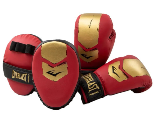 Комплект для боксу дитячі Everlast PROSPECT 2 BOXING KIT, червоно-золотий