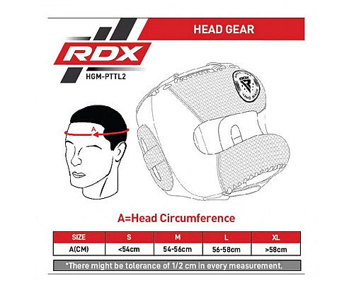 Шолом боксерський з бампером RDX L2 Mark Pro M, чорно-сірий