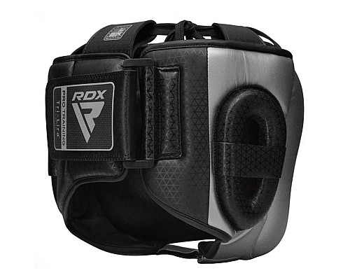 Шолом боксерський з бампером RDX L2 Mark Pro L, чорно-сірий
