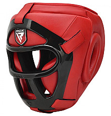 Шолом боксерський тренувальний RDX Guard M, червоний