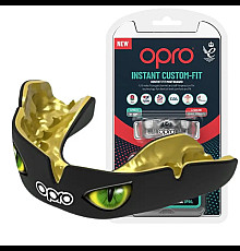Капа боксерська доросла OPRO Instant Eyes від 11 років чорно-зелена
