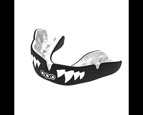 Капа боксерська доросла OPRO Instant JAWS від 11 років чорна