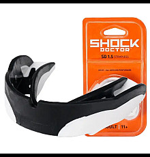 Капа боксерська дитяча Shock Doctor V1.5 до 10 років чорно-біла