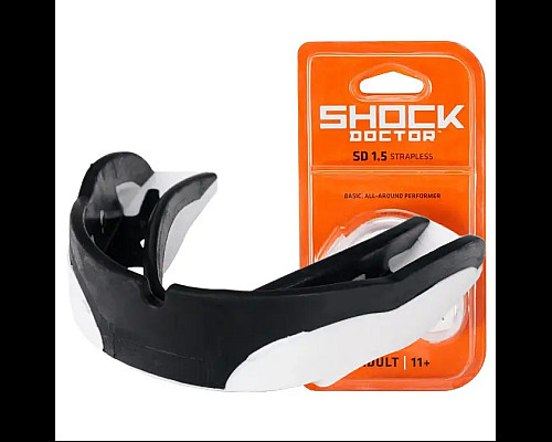 Капа боксерська доросла Shock Doctor V1.5 від 11 років біла