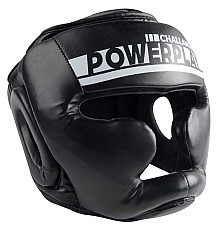 Шолом боксерський закритий PowerPlay 3048 розмір XL, чорно-білий