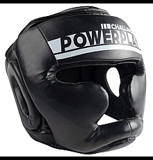 Шолом боксерський закритий PowerPlay 3048 розмір S, чорно-білий