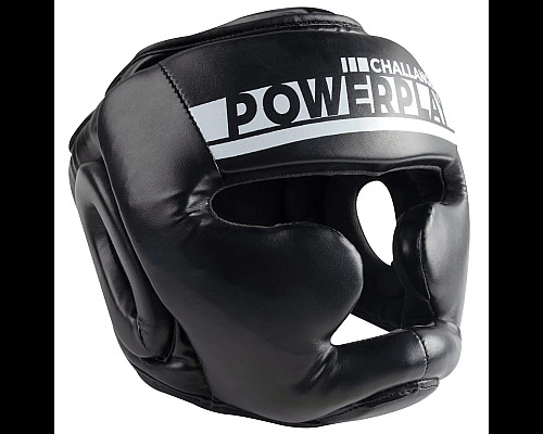 Шолом боксерський закритий PowerPlay 3048 розмір S, чорно-білий