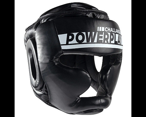 Шолом боксерський закритий PowerPlay 3048 розмір S, чорно-білий