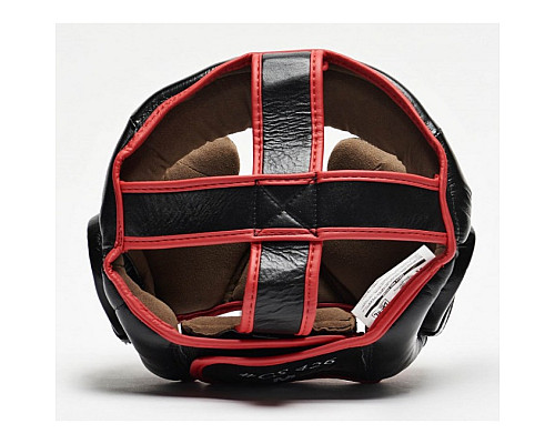 Шолом боксерський Leone Full Cover L, чорно-червоний