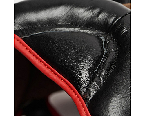 Шолом боксерський Leone Full Cover L, чорно-червоний