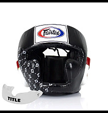 Шолом боксерський закритий Fairtex HG10 розмір M, чорний