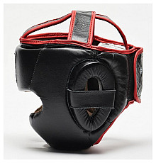 Шолом боксерський Leone Full Cover M, чорно-червона