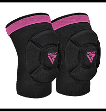 Наколінники спортивні RDX HOSIERY KNEE FOAM K5 M, чорно-рожеві