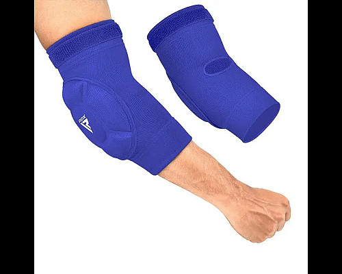 Налокітники спортивні RDX Hosiery Elbow Foam M, сині