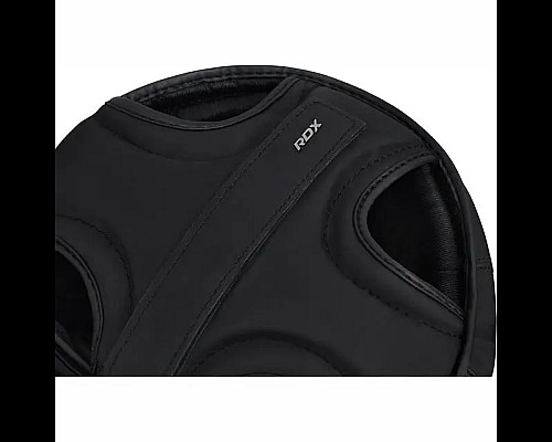 Шолом боксерський з капою RDX T15 Noir Cheek Protector розмір XL, чорний