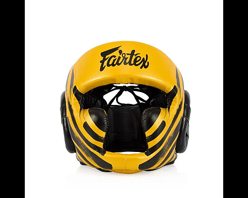 Шолом боксерський закритий Fairtex HG16 розмір XL, жовтий